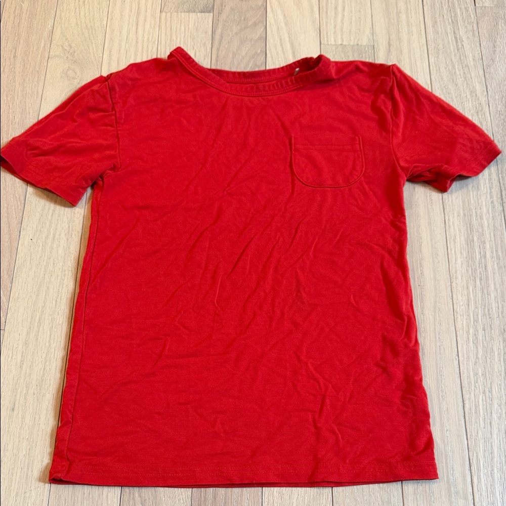 Little Sleepies Bright Red Short Sleeve Tee